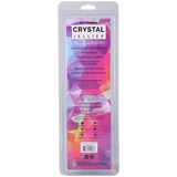 Crystal Jellies Realistic Cock 9 Inch Teal package back with product details and features highlighted.