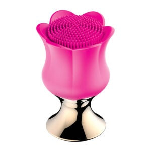 Nasstoys Goddess Diamond Bloom Fuschia Clitoral Vibrator with flower-style textured stimulator design.