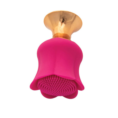 Nasstoys Goddess Diamond Bloom Fuschia Clitoral Vibrator with flower-style textured stimulator.
