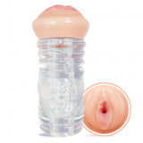 Hey 19 Nadia Styles Clear Pussy Stroker featuring clear body and realistic design for enhanced pleasure.