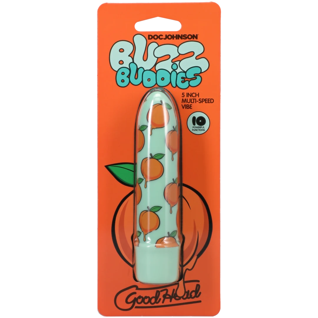 Goodhead Buzz Buddies 5 Inch Muti-Speed Vibe Peaches - Image 2