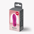 Fun Factory Bijou Bullet Vibrator Magenta in sleek packaging featuring wavy texture design.