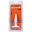 Doc Johnson Classic Butt Plug Smooth Small White packaging on a vibrant background for beginner-friendly anal exploration.