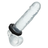 Alpha Liquid Silicone Beaded Optimum Ring Black showcasing a sleek and stimulating design for enhanced pleasure.