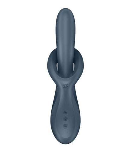 Satisfyer Heat Flex 4 Warming Rabbit Vibrator featuring a sleek design for dual stimulation and warming function.