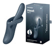 Satisfyer Heat Flex 4 Warming Rabbit Vibrator showcasing its flexible head and compact design with box packaging.