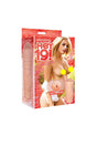 Hey 19 Vibrating Teen Pussy Stroker Blake Eden packaging with product and model.