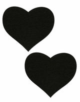 Pastease Sweety Heart Nipple Pasties Black in a classic heart shape, perfect for playful coverage.
