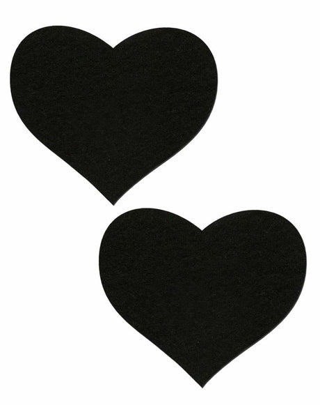 Pastease Sweety Heart Nipple Pasties Black in a classic heart shape, perfect for playful coverage.
