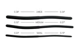 Isabella Sinclaire Silicone Urethral Sound Trainer Set with large, medium, and small rods for gentle stretching.