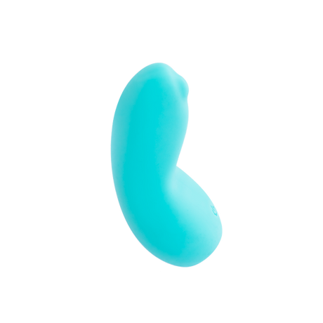 Vedo Izzy Clitoral Vibe Turquoise, a compact and powerful palm-sized stimulator for pinpoint pleasure.