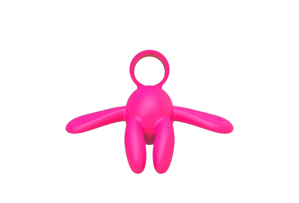 The 9's Flirt Finger Butterfly Finger Vibrator Pink with cute butterfly design for targeted pleasure.