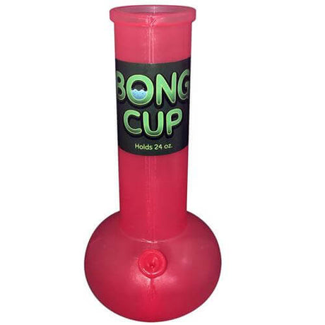 Kheper Games Bong Cup 24 oz Novelty Party Cup shaped like a classic bong, perfect for gatherings and drinks.