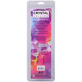 Crystal Jellies Realistic Cock 9 Inch Clear product packaging with colorful design and product details.