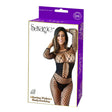 Be Savage Alluring Fishnet Bodystocking showcased on a model, featuring a seductive fishnet design.