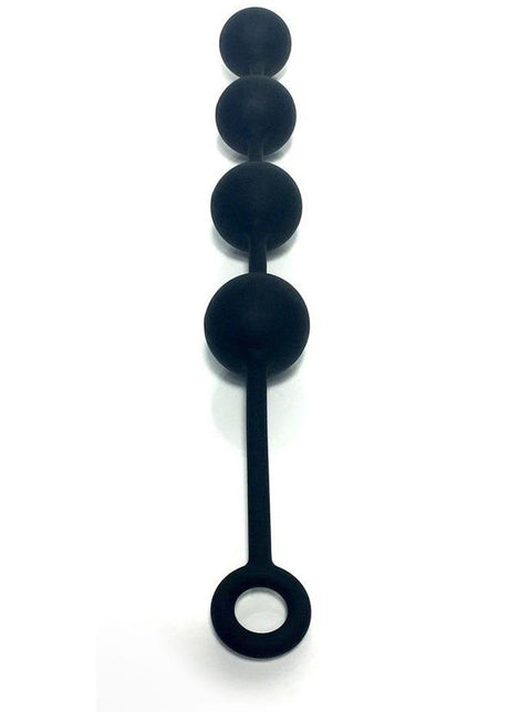 Boneyard Ass Ballz Large Silicone Anal Beads featuring four 2 inch silicone spheres for enhanced pleasure.
