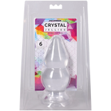Crystal Jellies Double Pop Plug 6 Inch Clear in packaging with vibrant colors on the label.