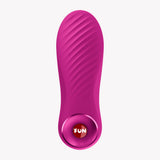 Fun Factory Bijou Bullet Vibrator Magenta with wavy texture for powerful stimulation.