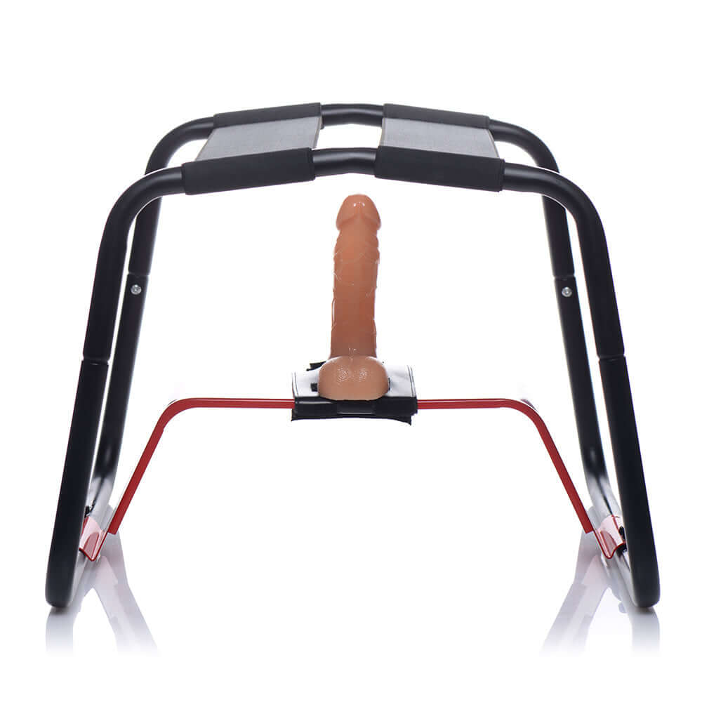 LoveBotz Banging Bench extreme sex stool with dildo attachment for intense pleasure and support.