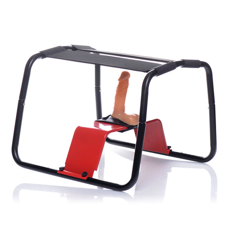 LoveBotz Banging Bench Extreme Sex Stool featuring a dildo mount for enhanced pleasure.