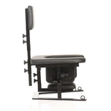 Side view of the Master Series Pleasure Throne, a black oral sex chair designed for comfort and versatility.