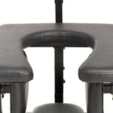 Close-up of the Master Series Pleasure Throne, featuring a plush seat designed for intimate activities.