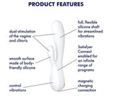 Satisfyer Mono Flex App Controlled Rabbit Vibrator features dual stimulation for optimal pleasure and app connectivity.