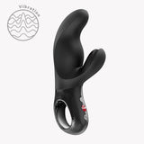 Fun Factory Miss Bi Black Line Dual Action Vibrator showcasing dual stimulation design and ergonomic flexibility.