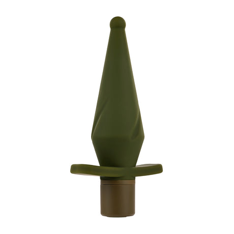 Selopa The Private Vibrating Silicone Anal Plug Green designed for targeted stimulation and comfort.