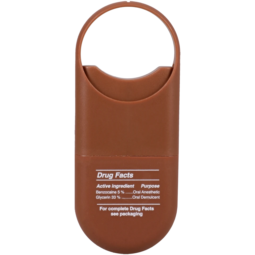 Goodhead Deep Throat Spray to-Go Double Chocolate 0.3 Oz packaging with drug facts and ingredient details.