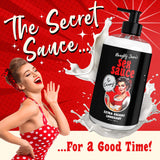 Naughty Jane's Extra Creamy Sex Sauce lubricant, perfect for enhancing intimate experiences.
