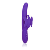 CalExotics Posh Fluttering Butterfly Vibrator Purple featuring an insertable shaft and external butterfly for pleasure.