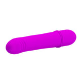 Pretty Love Beck Silicone G-Spot Vibrator Purple on a white background showcasing its sleek design and vibrant color.