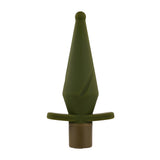 Selopa The Private Vibrating Silicone Anal Plug Green, a tapered silicone anal plug for targeted stimulation.