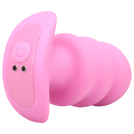 Mood Teaser Vibrating Micro Plug Pink with user-friendly controls and sleek design for comfortable anal play.