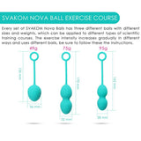 SVAKOM SVAKOM Nova Silicone Kegel Exercise Ben Wa Ball Set Green at $39.99