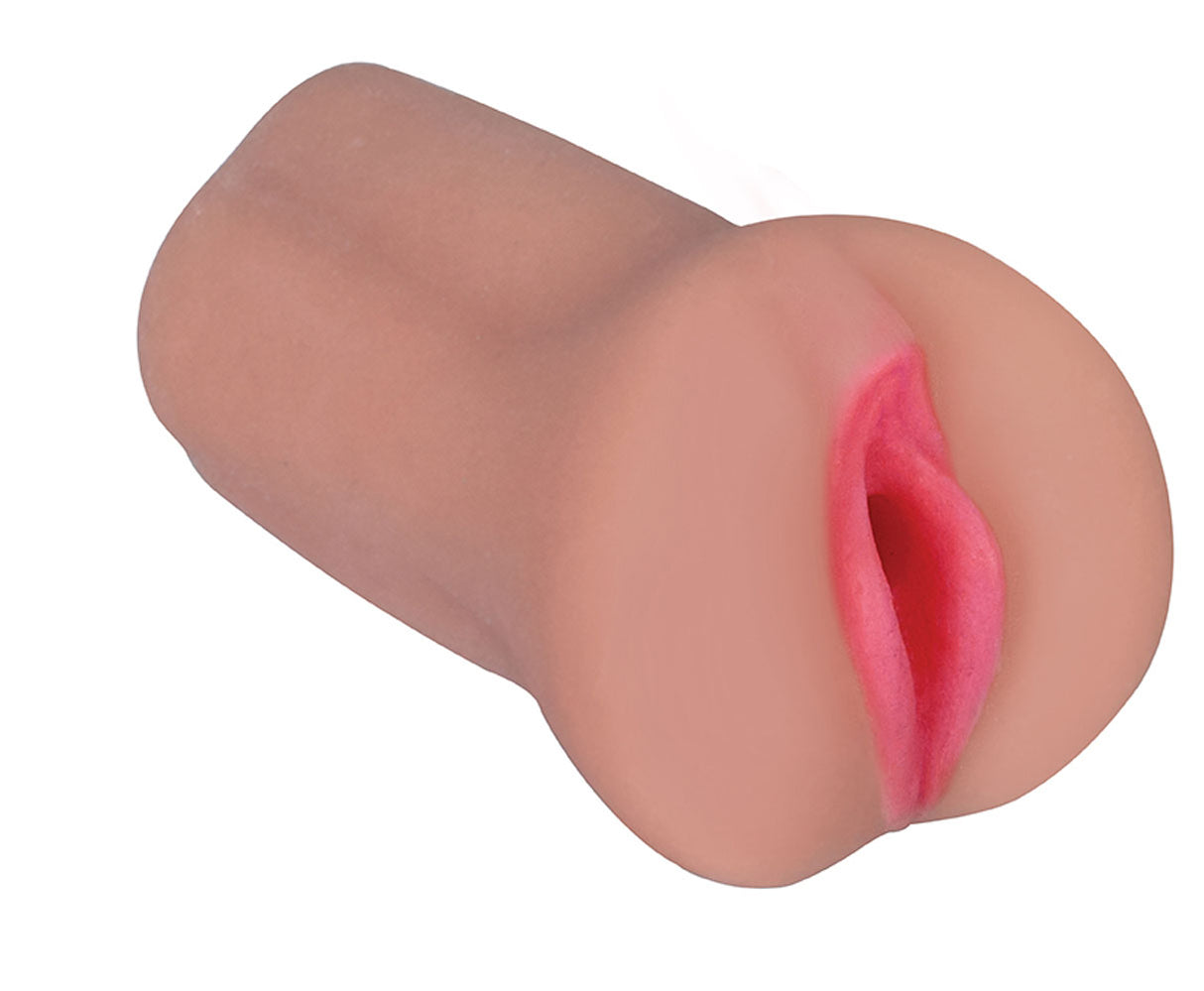 Mistress Sophia Latte Realistic Pussy Stroker showcasing lifelike design and realistic colors for optimal solo satisfaction.