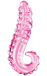 Icicles No 24 Hand Blown Glass Massager Pink - elegant glass massager with smooth finish and unique design.