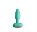 Techno Prism Silicone App Compatible Anal Plug Teal - premium silicone plug for enhanced backdoor pleasure.
