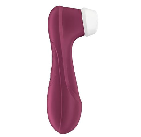 Satisfyer Pro 2 Generation 3 Air Pulse Clitoral Vibrator in a sleek design, showcasing interchangeable attachments.