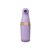 Sweet Secret Massager with dual stimulation in a purple and gold design for clitoral suction and wand vibration.
