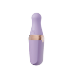 Sweet Secret Massager in lavender; dual stimulation device with clitoral suction and wand vibration for enhanced pleasure.