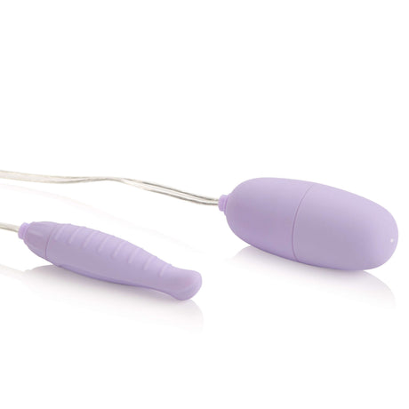 Twin Pleasure Pak Bullet Vibrator Purple showing two interchangeable bullets in a sleek design.