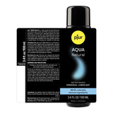 Pjur Aqua Water-based Lubricant 250 ml bottle with detailed label and ingredient information.