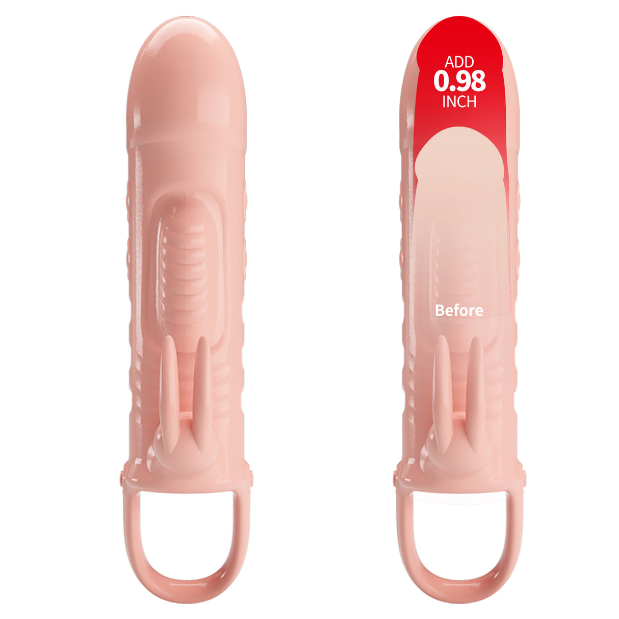 Pretty Love Sloane Vibrating Penis Sleeve Flesh - Image 5
