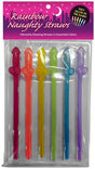 Kheper Games Glow In The Dark Rainbow Penis Straws in assorted colors packaged for vibrant party fun.