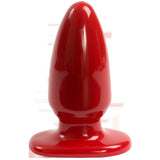 Doc Johnson Red Boy Large 5 Inch Butt Plug showcasing its glossy red surface and superior design for ultimate pleasure.