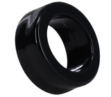 Rock Solid The O Ring Cock Ring Black close-up view showcasing its sleek design and comfortable fit.