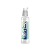 Swiss Navy Natural Lubricant 4 Oz bottle, premium all-natural water-based personal lubricant for comfort and glide.