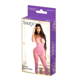 Savage Lingerie Dream Bodystocking Pink Purple packaging showcasing alluring full-body design.